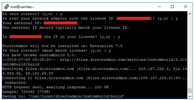 Hướng dẫn cài đặt DirectAdmin trên CentOS 7 & 8 (3)