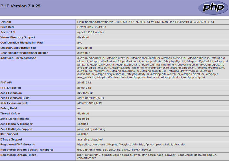 Hướng dẫn nâng cấp PHP 5 lên PHP 7 trên Nginx, Apache