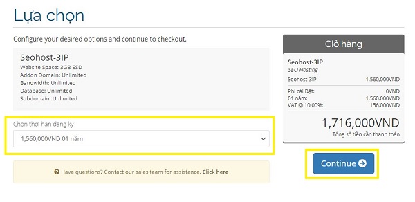 Giải đáp câu hỏi: Làm thế nào để mua hosting tặng tên miền?6