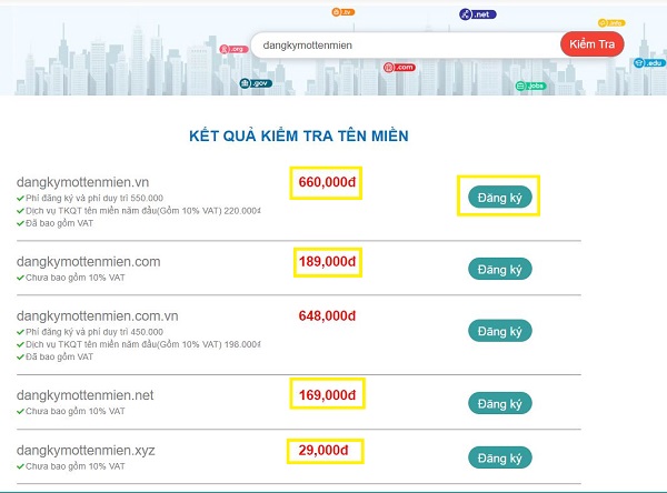 Cách đăng ký tên miền khuyến mãi tháng 2/2021 tại KDATA (2)