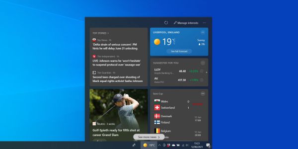 Cách sử dụng, gỡ bỏ tính năng News and Interests mới trên Windows 10
