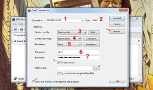 Hướng dẫn cách dùng phần mềm ZOC Terminal kết nối SSH (1)