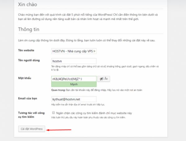 Hướng dẫn cài Wordpress trên Hosting DirectAdmin chỉ với 5 bước 18