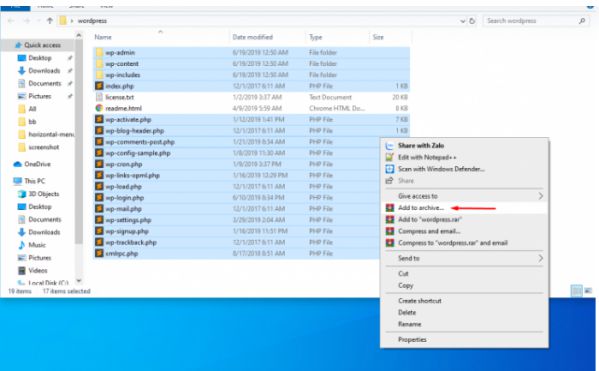 Hướng dẫn cài Wordpress trên Hosting DirectAdmin chỉ với 5 bước 3
