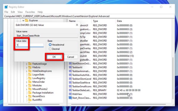 Cách để giao diện Start Menu cũ của Windows 10 trên Windows 11 5