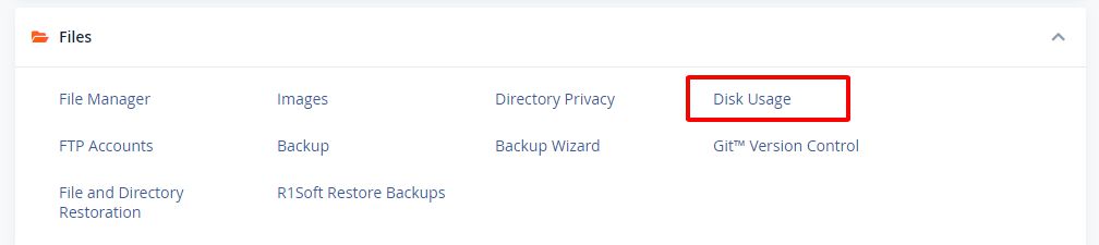 Chi tiết cách kiểm tra dung lượng hosting Cpanel (2)