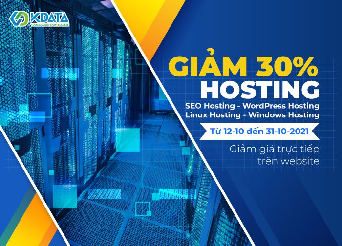 HOT SALE: KDATA -30% Hosting, +20% khi nạp tiền VPS theo giờ (2)