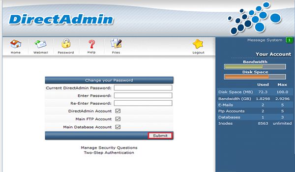 Hướng dẫn cách sử dụng DirectAdmin cơ bản nhất cho newbie 2