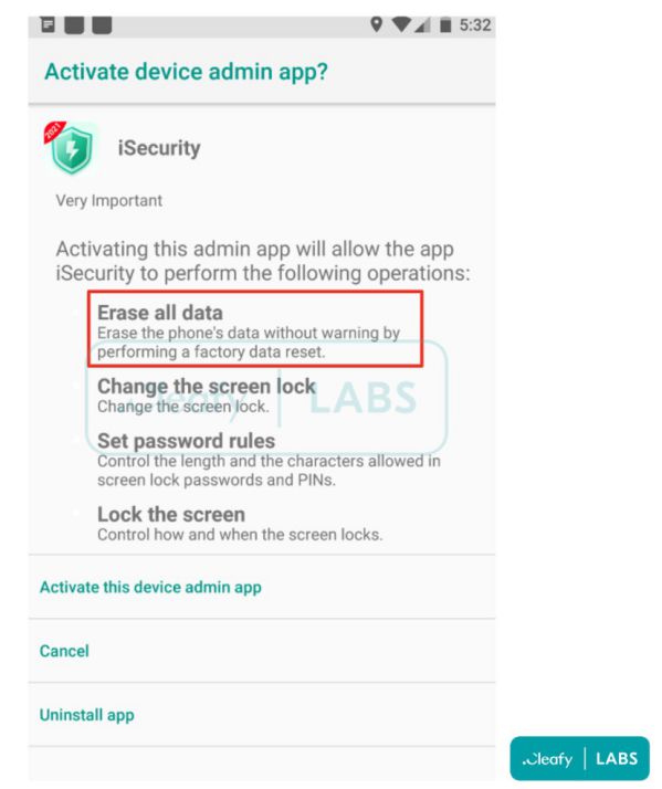 Android cẩn thận với BRATA, malware có thể xóa dữ liệu từ xa 4