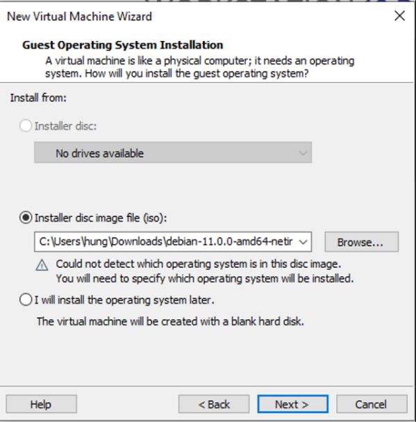 Hướng dẫn cài đặt hệ điều hành Debian 11 trên VMware 3