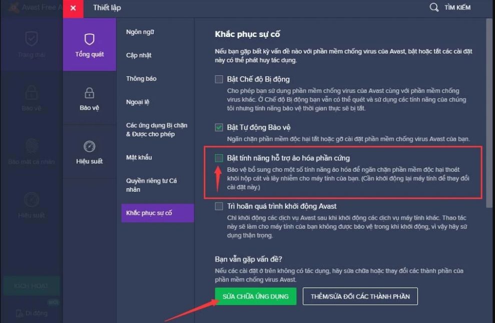 Đã bật VT trong BIOS nhưng vẫn tắt - 4