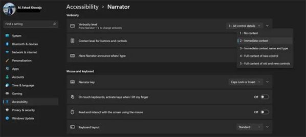 Hướng dẫn cách thiết lập và sử dụng Narrator trên Windows 11 3