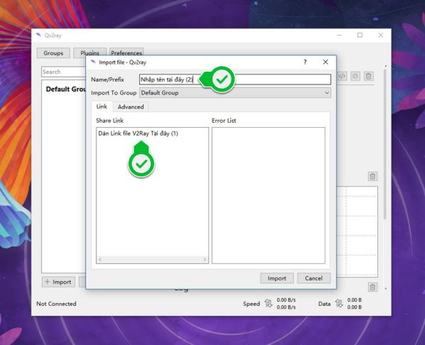 Cài đặt Qv2Ray để sử dụng 4G free trên Windows và Linux 6