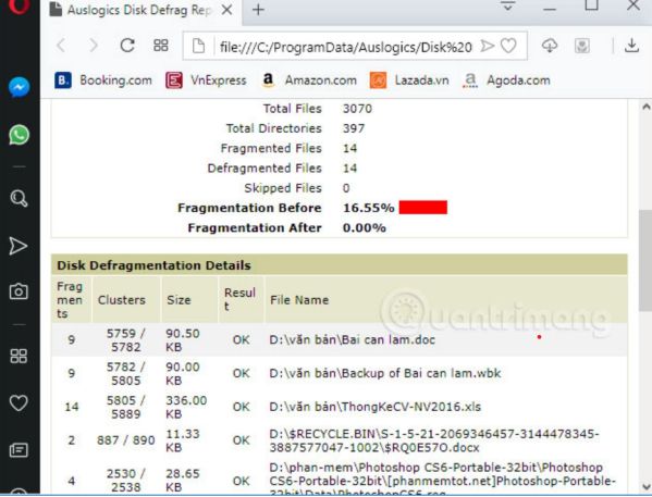 Dùng Auslogics Disk Defrag chống phân mảnh ổ cứng như nào?11