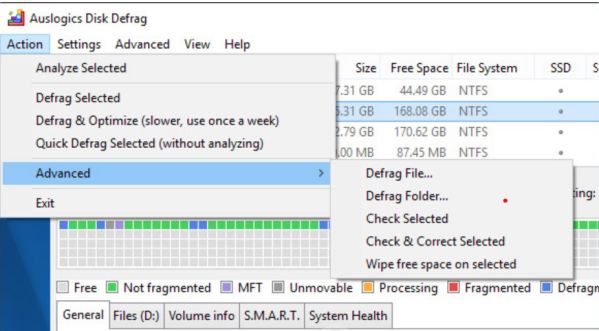 Dùng Auslogics Disk Defrag chống phân mảnh ổ cứng như nào?13