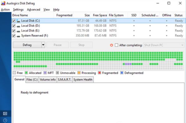 Dùng Auslogics Disk Defrag chống phân mảnh ổ cứng như nào?4