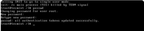 Hướng dẫn lấy lại mật khẩu Root trên CentOS/RHEL và Fedora (5)