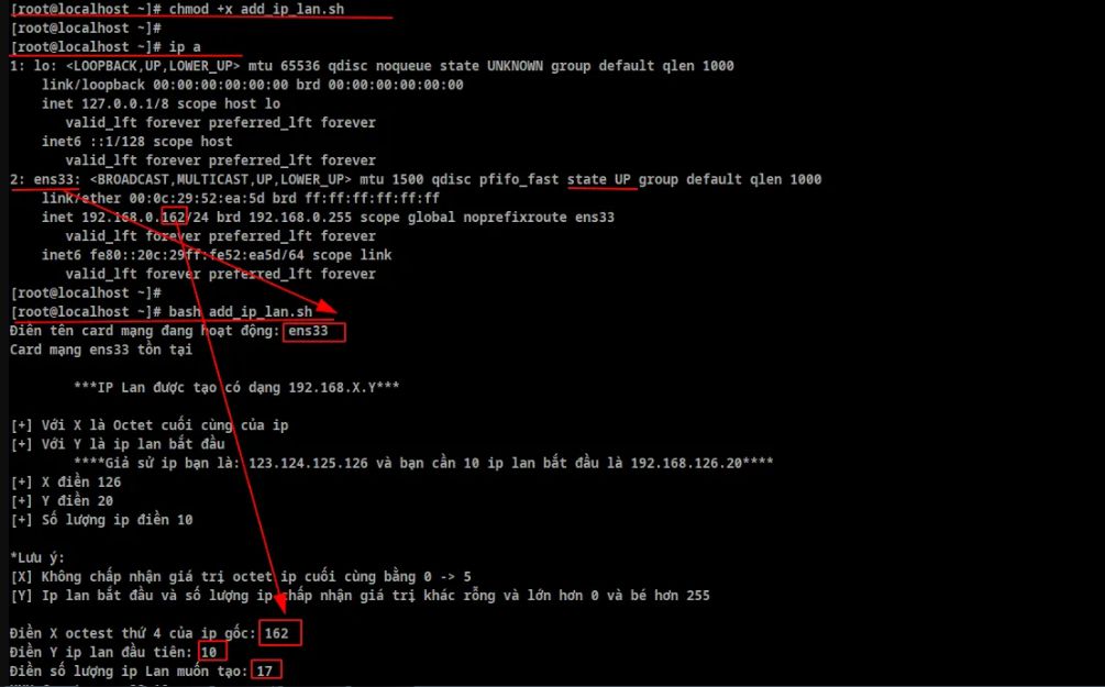 Cách thêm địa chỉ IP LAN trên Linux VPS/server (4)