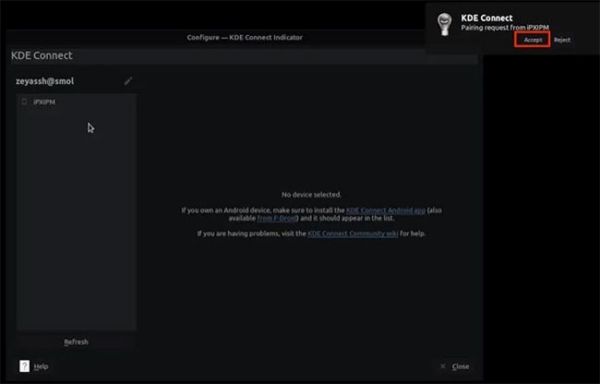 Hướng dẫn cách kết nối iPhone với PC Linux bằng KDE Connect 3