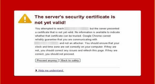 Các loại lỗi kết nối SSL và cách khắc phục trên Chrome, Firefox 7