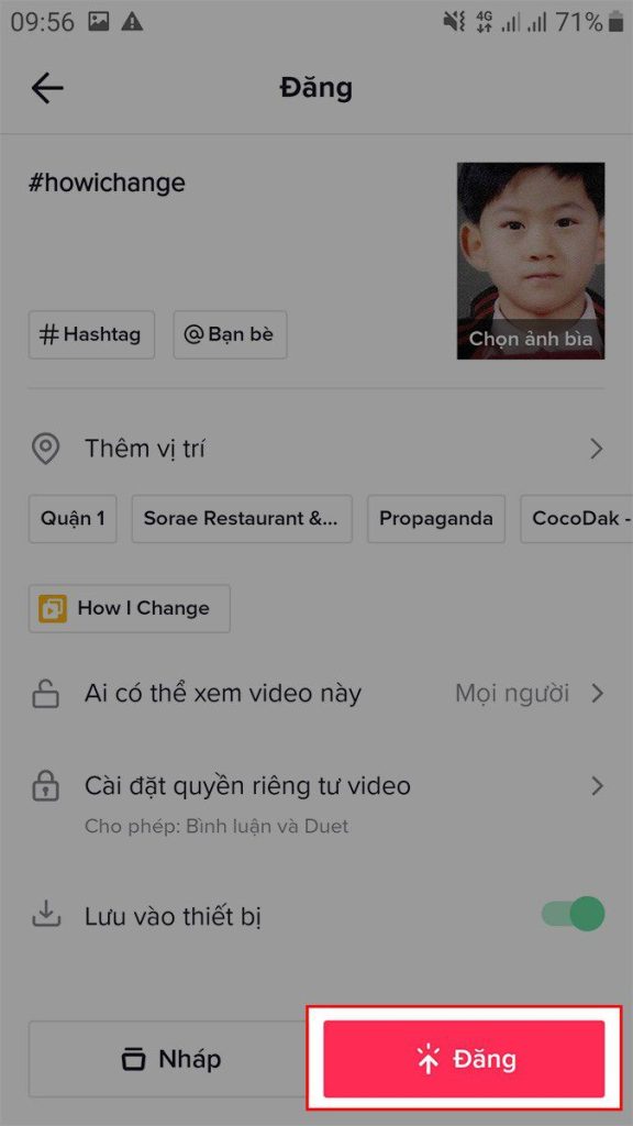Cách làm video TikTok từ video và hình ảnh có sẵn (16)