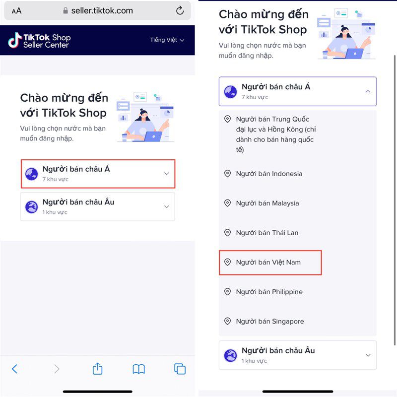 Hướng dẫn cách liên kết TikTok Shop với tài khoản cá nhân (1)