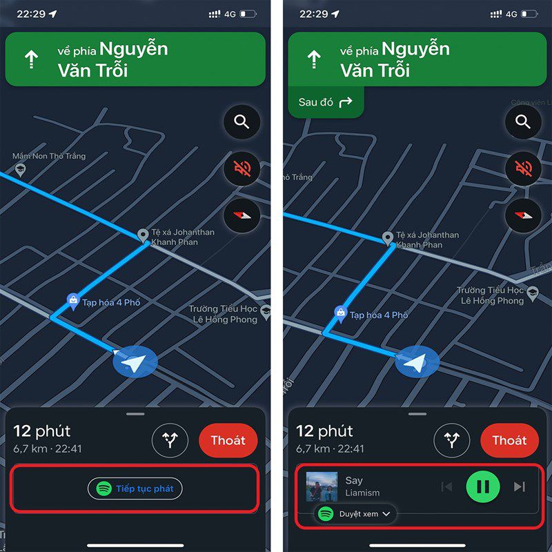 Làm thế nào để nghe nhạc trên Google Maps? (3)
