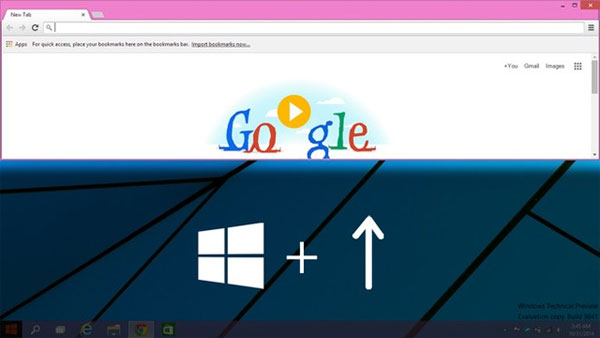 Các phím tắt để sử dụng tính năng Snap trên Windows 3