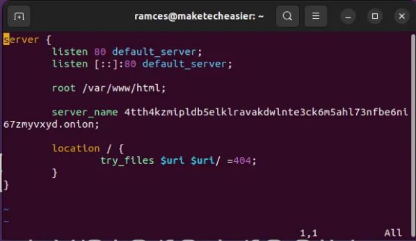 Hướng dẫn cách host website trong Ubuntu bằng Tor 9