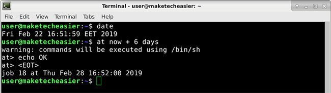 Hướng dẫn cách lên lịch tác vụ bằng lệnh at trong Linux (3) Hướng dẫn cách lên lịch tác vụ bằng lệnh at trong Linux (3)