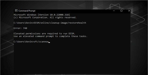 Hướng dẫn cách sửa lỗi màn hình xanh Windows 11 (12) Chạy SFC