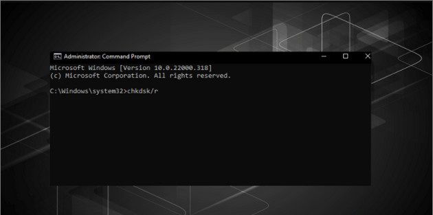 Hướng dẫn cách sửa lỗi màn hình xanh Windows 11 (2) Chạy CHKSDK sửa lỗi màn hình xanh Windows 11