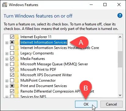 3 Cách cài đặt và thiết lập trang web trong IIS trên Windows 10 (1)