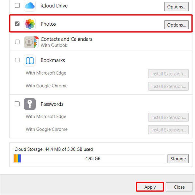 Hướng dẫn tích hợp iCloud Photos trên Windows 11 (2)