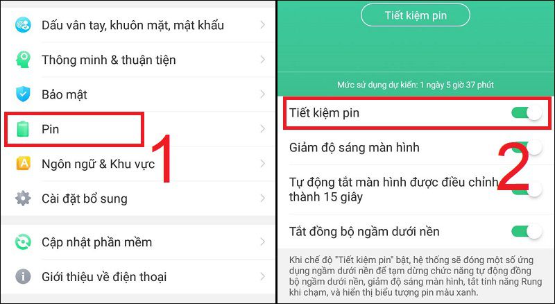 Làm thế nào để tiết kiệm pin điện thoại Samsung? (3)