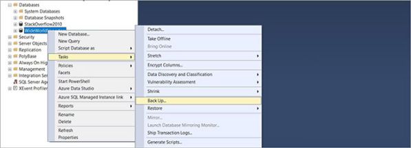 Sao lưu, khôi phục cơ sở dữ liệu Microsoft SQL Server bằng SSMS 1