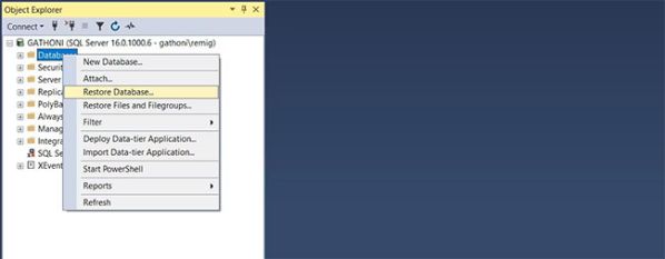 Sao lưu, khôi phục cơ sở dữ liệu Microsoft SQL Server bằng SSMS 3