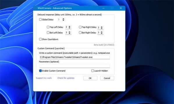 Thêm tính năng Hot Corners từ macOS vào Windows 11 như nào?5