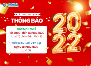  Thông báo Lịch Nghỉ Tết Dương 2022 - KDATA