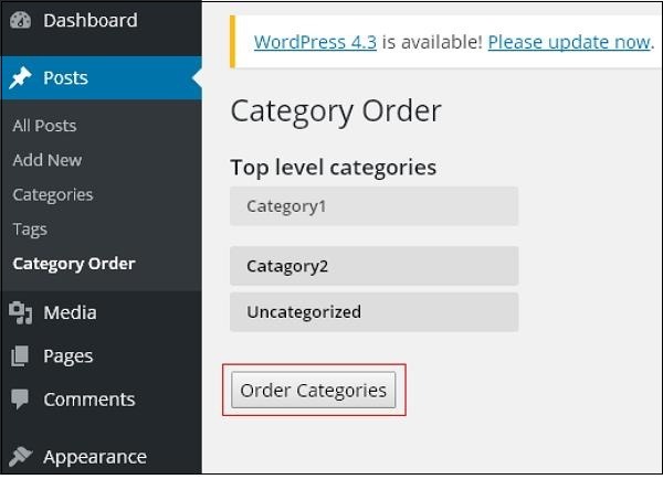 order categories
