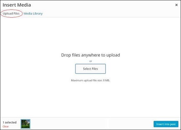 upload files