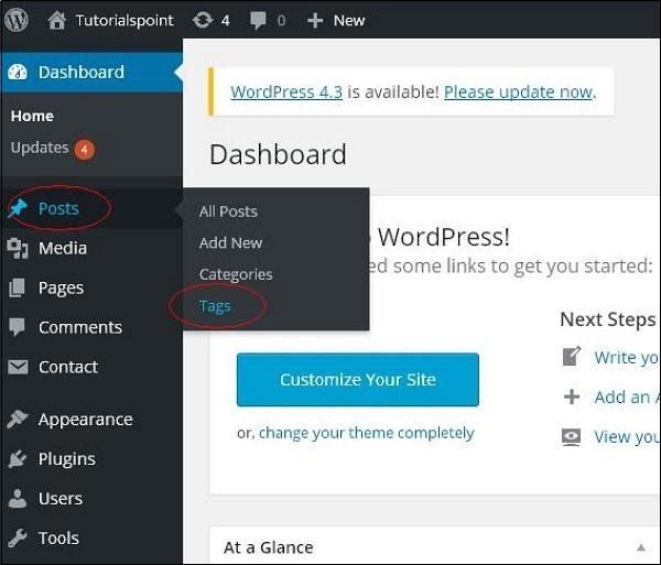 tags in wordpress