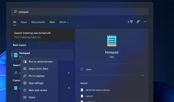 Mở Notepad trong Windows 11 bằng 9 cách nhanh, đơn giản 2