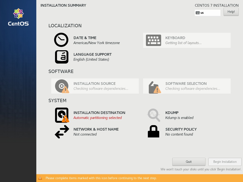 install centos