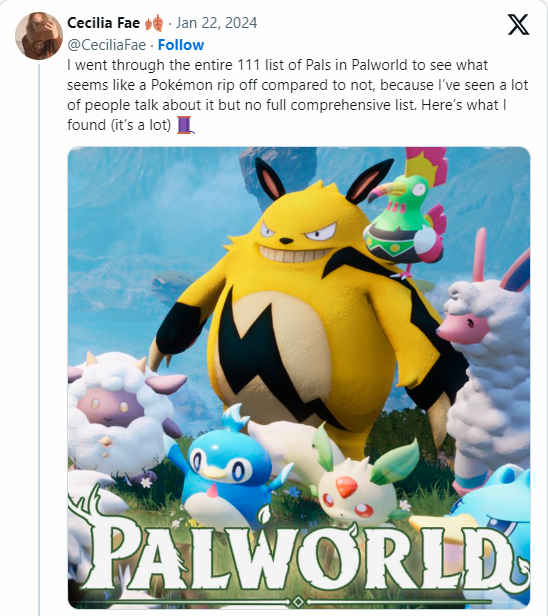 Tranh cãi về Palworld: AI, Bản quyền và hơn thế nữa