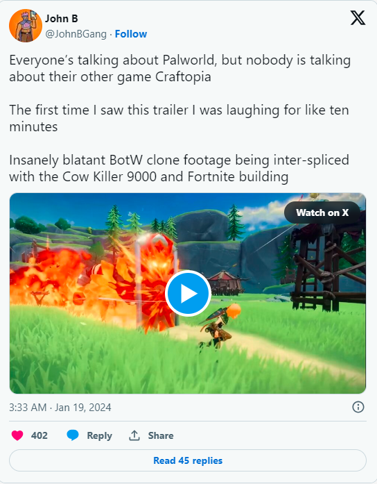 Tranh cãi về Palworld: AI, Bản quyền và hơn thế nữa