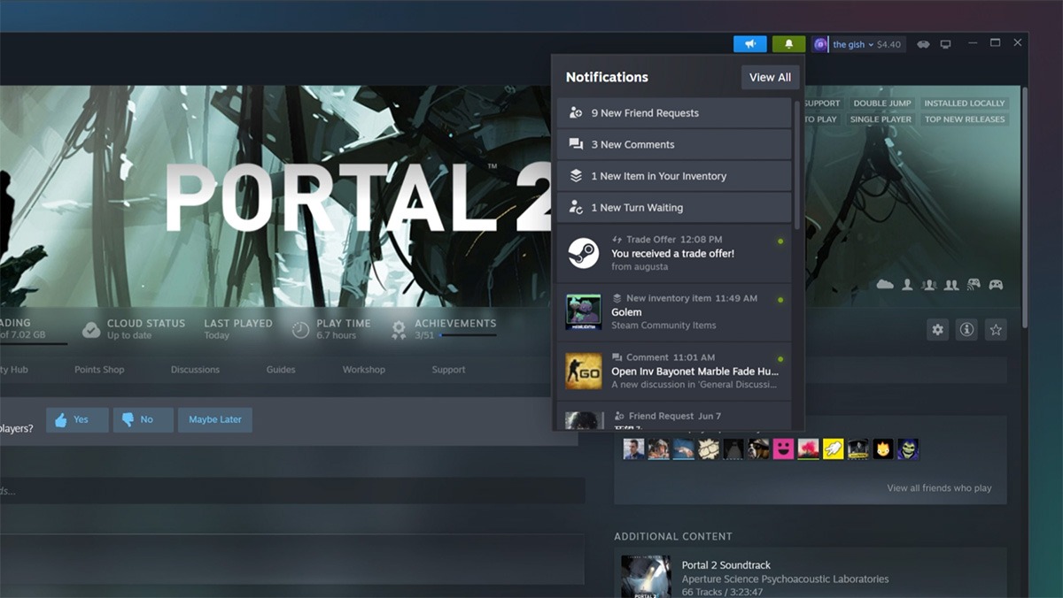 Các tính năng của Steam
