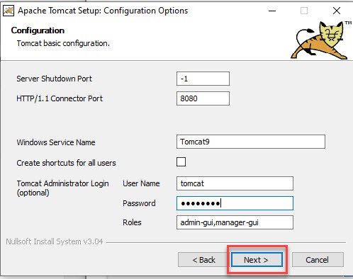 Cài đặt Tomcat 9.0