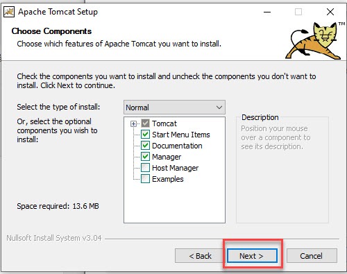 Cài đặt Tomcat 9.0