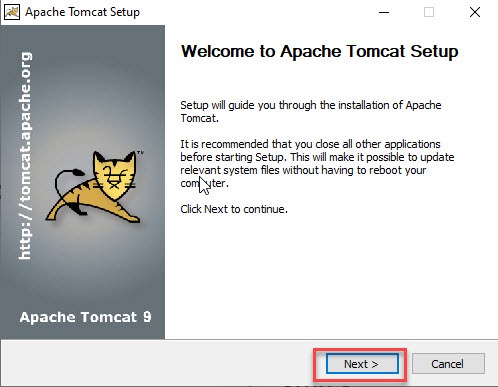 Cài đặt Tomcat 9.0
